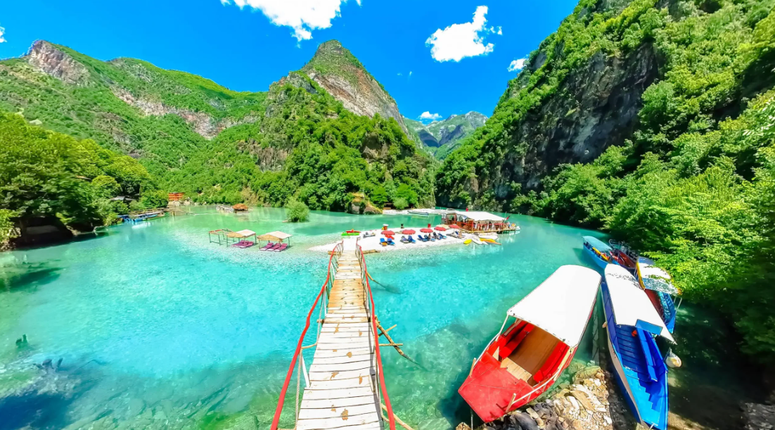 Shala River (Lake Koman), Northern Albania, Albania